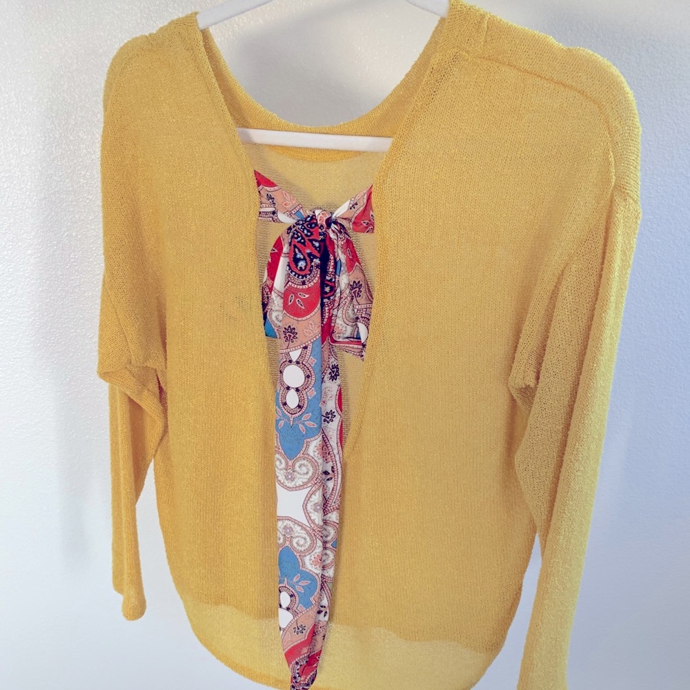 Mustard long Sleeve Top
